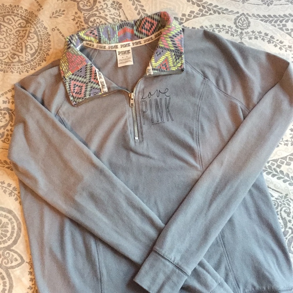 Pink by Victoria’s Secret 1/4 Zip pullover/ Size M